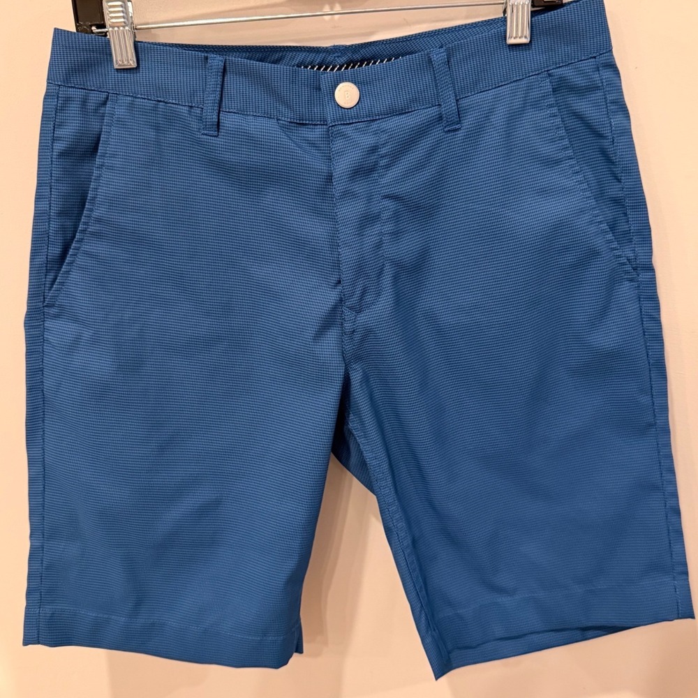 Bonobos Golf Mens Blue Micro Houndstooth Shorts 31 10 Inseam 17933-BLP78